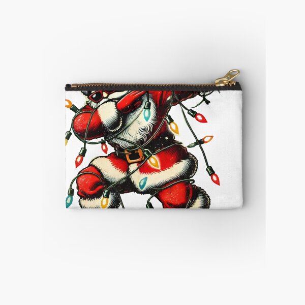 Item preview, Dabbing Santa with Christmas Lights Illustration designed and sold by lubushop1.