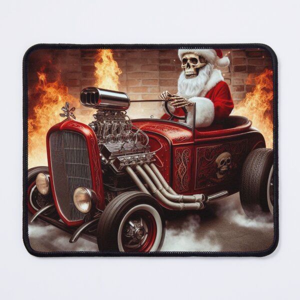 Item preview, Santa on a Hotrod designed and sold by Selena-Silvers.