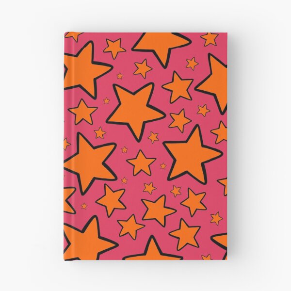 Item preview, Bunches of Stars: 2000s Color Palette: Zenon Ruby & Nickelodeon Splat Orange with Black Outline designed and sold by Jessica Erin.