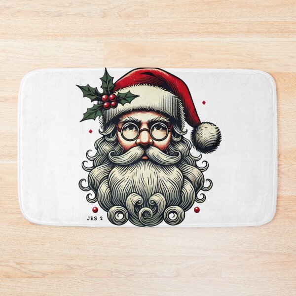 Item preview, Vintage Santa Claus Portrait with Holly designed and sold by lubushop1.