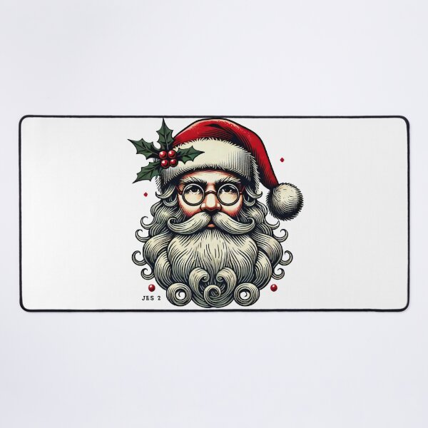 Item preview, Vintage Santa Claus Portrait with Holly designed and sold by lubushop1.