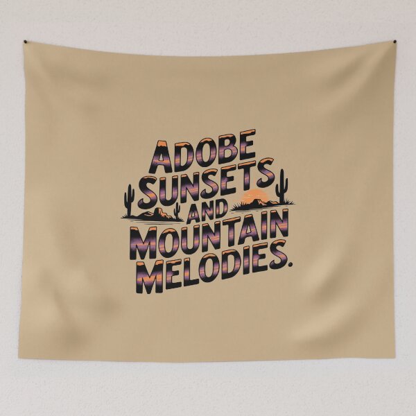 Item preview, Adobe Sunsets and Mountain Melodies - Sunset Design designed and sold by Peter Stawicki.