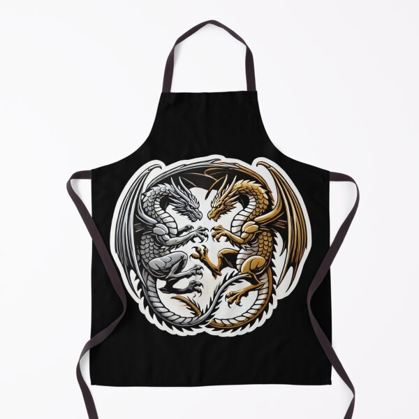 Item preview, Twin Dragons (Gold and Silver) designed and sold by PinUpPizzazz.