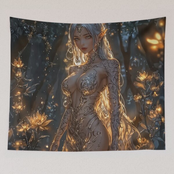 Item preview, Enchanted Glow: The Woodland Elf designed and sold by oanaunciuleanu.