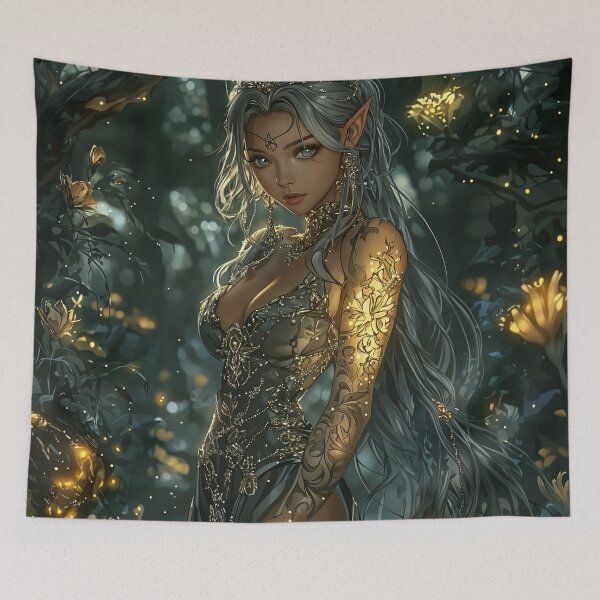 Item preview, Enchanted Glow: The Woodland Elf designed and sold by oanaunciuleanu.
