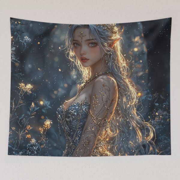 Item preview, Enchanted Glow: The Woodland Elf designed and sold by oanaunciuleanu.