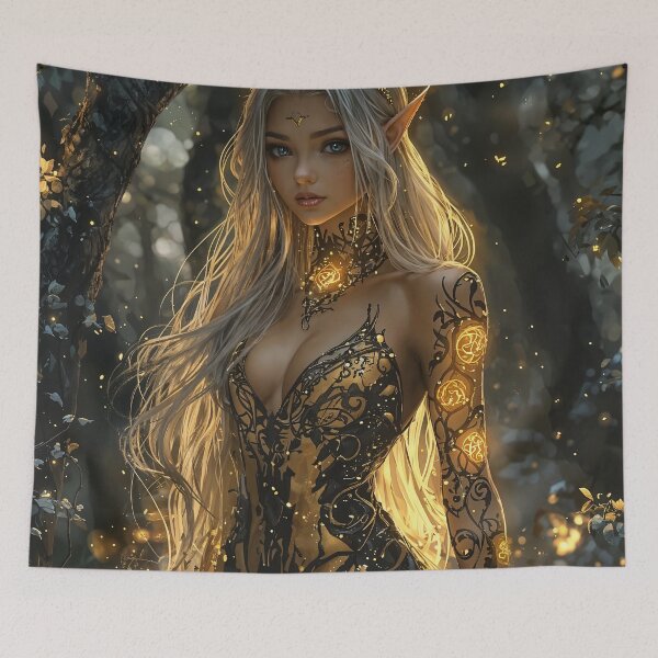 Item preview, Enchanted Glow: The Woodland Elf designed and sold by oanaunciuleanu.