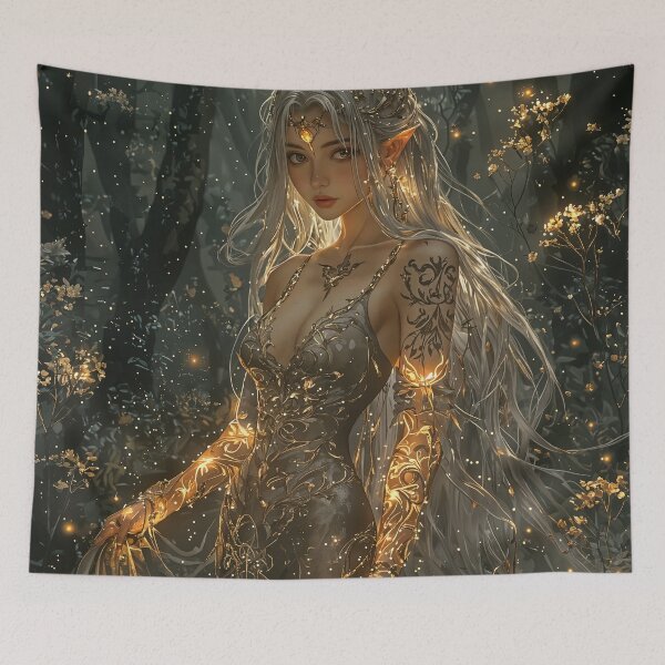 Item preview, Enchanted Glow: The Woodland Elf designed and sold by oanaunciuleanu.