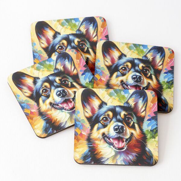Item preview, Pembroke Welsh Corgi Dog Portrait Acrylic Art Print Pet Portrait Gifts for Dog Lovers designed and sold by Puppy Puzzles Plus.