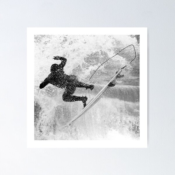 Artikel-Vorschau von Quadratisches Format Monochrom Surf 10, designt und verkauft von Aaron  Kinzer.