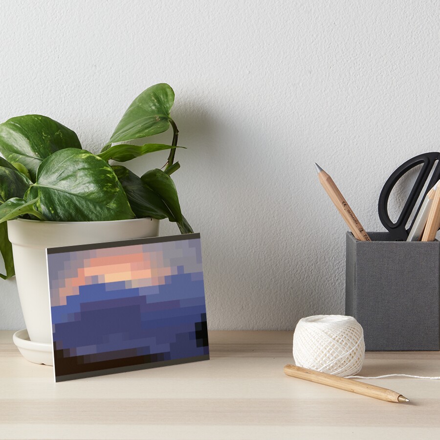 Minecraft Sunset Painting | Poster