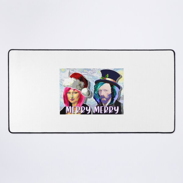 Item preview, Merry Merry - Celebrate the holidays with Mona and Van Gogh Parody designed and sold by dpenn.