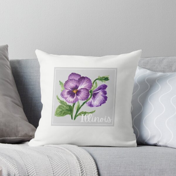 Artikelvorschau, Illinois State Flower Violet Klassisches T-Shirt Aufkleber entworfen und verkauft von ThinkNature!.