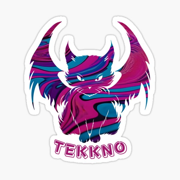 Techno Cat Sticker