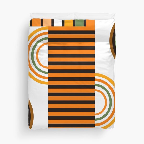 Item preview, Orange, Green, And White Retro Bauhaus Abstract Designs designed and sold by DEC02.