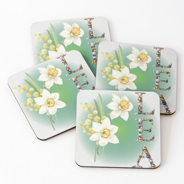 Item preview, Floral Elegance of the Name Lea  designed and sold by ToscaniArt.