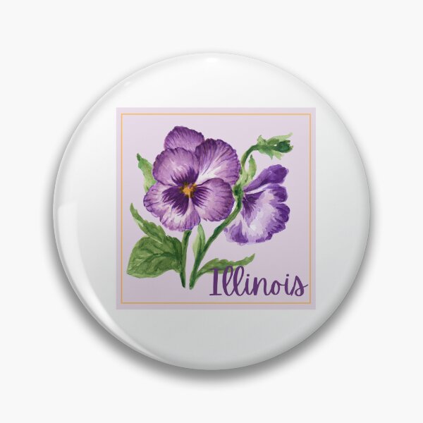 Artikelvorschau, Illinois State Flower Violet Klassisches T-Shirt Aufkleber entworfen und verkauft von ThinkNature!.