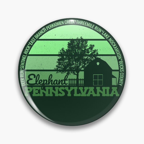 Item preview, Elephant Pennsylvania Sunset Retro Vintage Local Pride Logo designed and sold by CRHPOD20.
