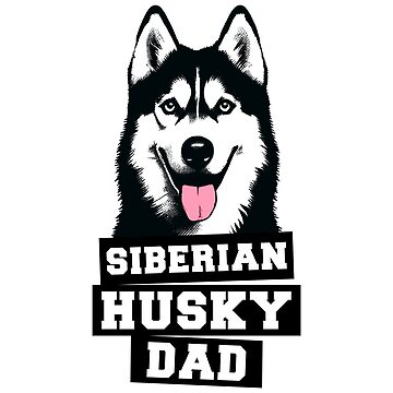 Artwork thumbnail, Siberian Husky Dad Pop Art by K9ish