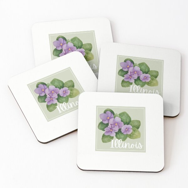 Artikelvorschau, Illinois State Flower Violet Klassisches T-Shirt Aufkleber entworfen und verkauft von ThinkNature!.