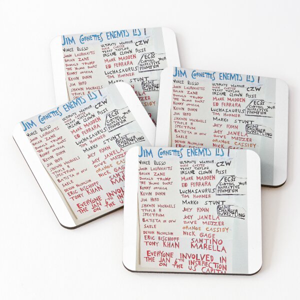 Item preview, jim cornettes enemys list designed and sold by everyday666.