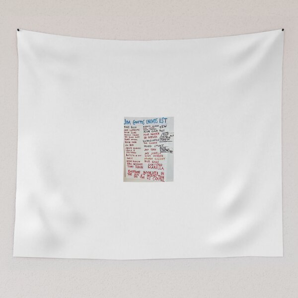 Item preview, jim cornettes enemys list designed and sold by everyday666.