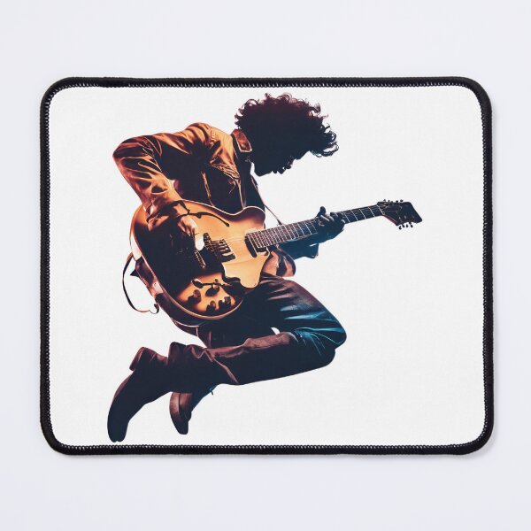 Item preview, Retro 90s Guitarist Jumping on Stage designed and sold by Jasava Shop.