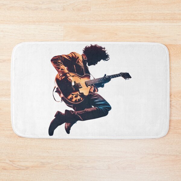 Item preview, Retro 90s Guitarist Jumping on Stage designed and sold by Jasava Shop.