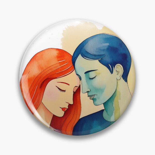 Item preview, Watercolor art couple 01 designed and sold by Alan Javier Cordoba Espinosa.