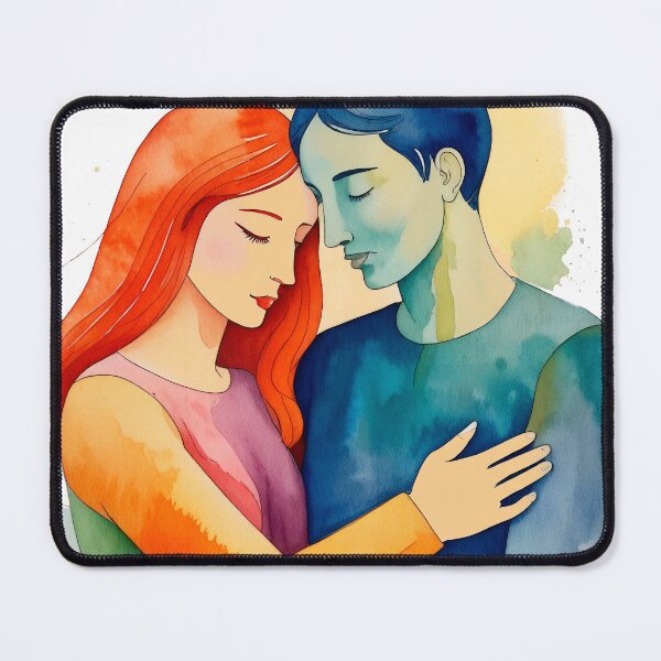 Item preview, Watercolor art couple 01 designed and sold by Alan Javier Cordoba Espinosa.