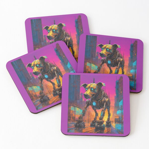 Item preview, "RoboPup: A Mechanical Canine's Urban Odyssey" designed and sold by Artisticanvas.