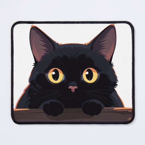 Item preview, Black cat peeking ? designed and sold by PawPurfect.
