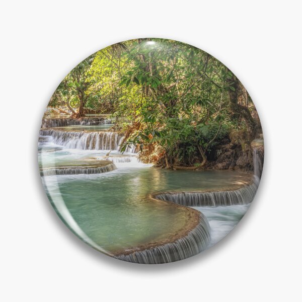 Item preview, Kuang Si Waterfalls Turquoise Water Pools designed and sold by aaronchoi.