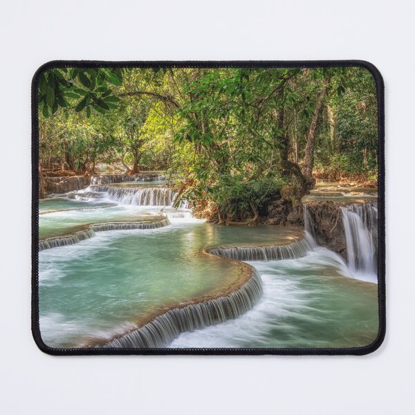 Item preview, Kuang Si Waterfalls Turquoise Water Pools designed and sold by aaronchoi.