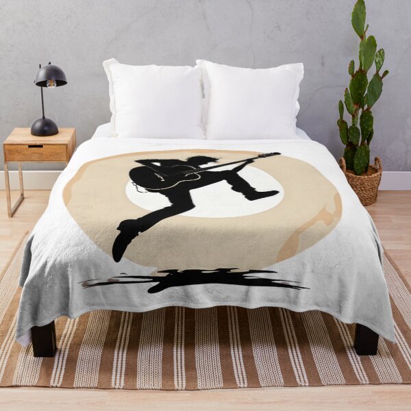 Item preview, Shadow of a 90s Guitarist Jumping on Stage designed and sold by Jasava Shop.