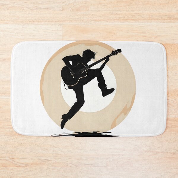 Item preview, Shadow of a 90s Guitarist Jumping on Stage designed and sold by Jasava Shop.