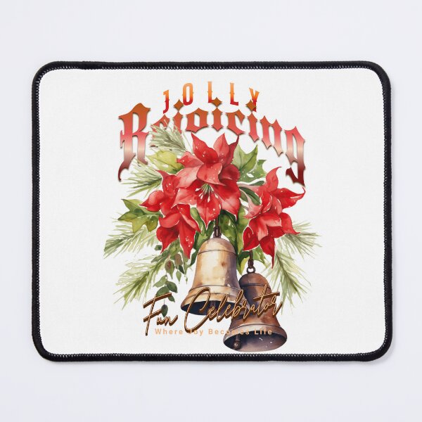 Item preview, Jolly Rejoicing Christmas Bells & Poinsettia designed and sold by Taans-Creation.