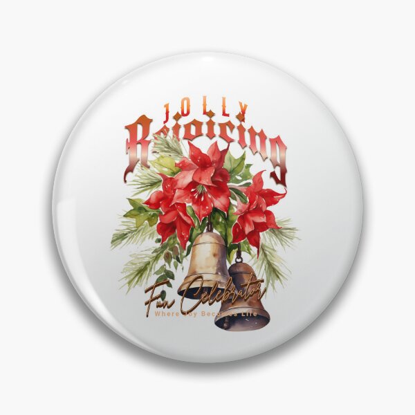 Item preview, Jolly Rejoicing Christmas Bells & Poinsettia designed and sold by Taans-Creation.