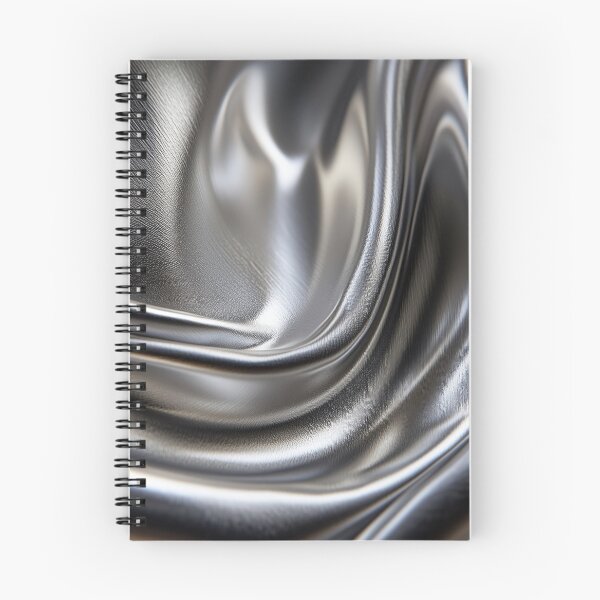 Item preview, Abstract silver black metallic fabric texture designed and sold by lematworks.