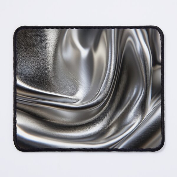 Item preview, Abstract silver black metallic fabric texture designed and sold by lematworks.