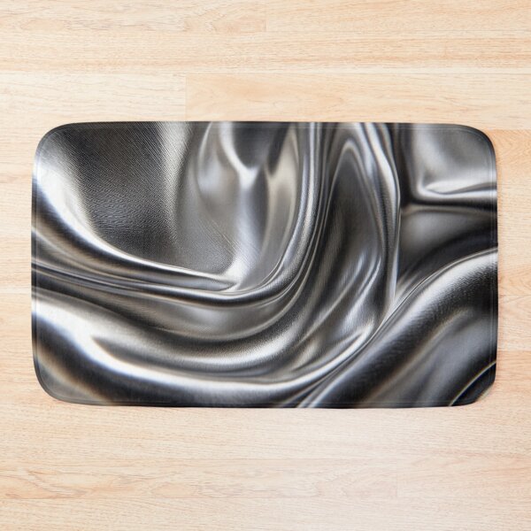 Item preview, Abstract silver black metallic fabric texture designed and sold by lematworks.