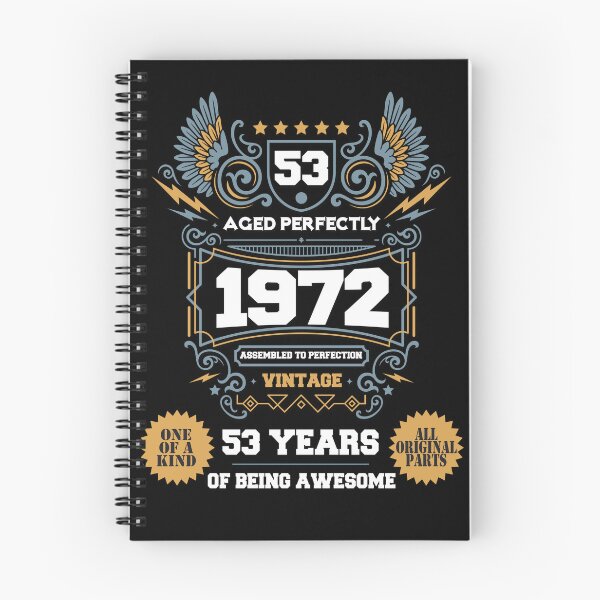 Item preview, Newest Vintage Aged Perfectly Awesome Since 1972 Legend, 2025 Limited Edition, 53h Birthday, Assembled to perfection, Legend is Born, 53 years of being awesome, All original parts designed and sold by DjenShop.