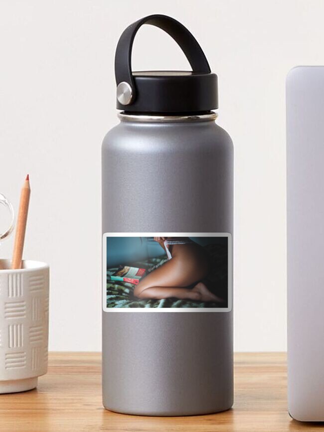 Thumbnail 1 of 3, Sticker, Bedside with Book Bae designed and sold by burbankmisfits.