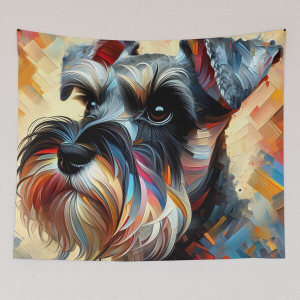 Item preview, Abstract Schnauzer designed and sold by Wags & Tails.