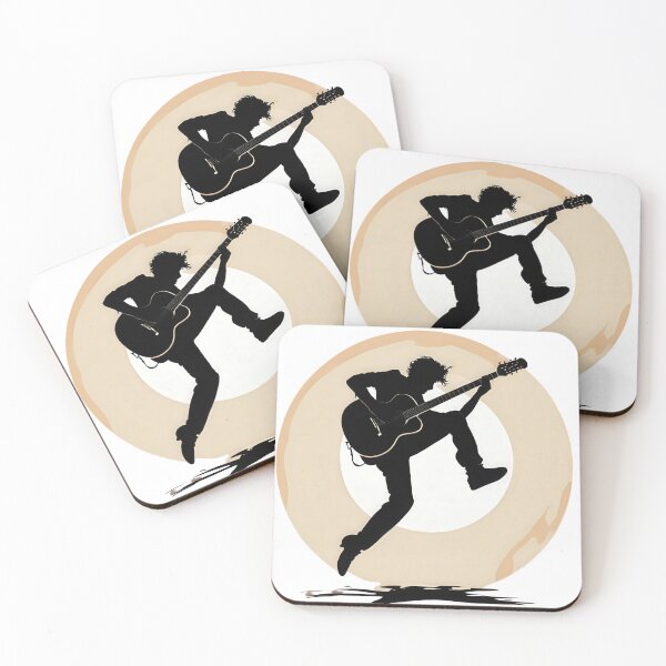Item preview, Shadow of a 90s Guitarist Jumping on Stage designed and sold by Jasava Shop.