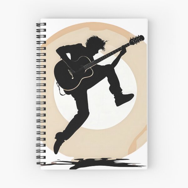 Item preview, Shadow of a 90s Guitarist Jumping on Stage designed and sold by Jasava Shop.