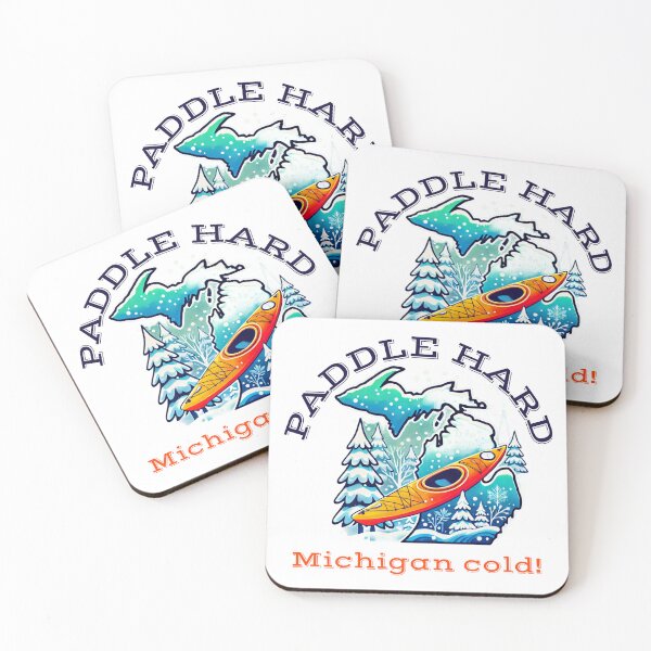 Item preview, Paddle Hard Michigan Cold! designed and sold by motorcitypaddle.
