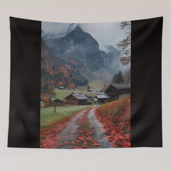 Item preview, CRIMSON PATH TO AUTUMN SERENITY designed and sold by ArtbyRolleen.