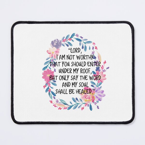 Item preview, Lord, I am not worthy, Bible verse, Catholic prayer, Catholic  designed and sold by Lupappdesigns.