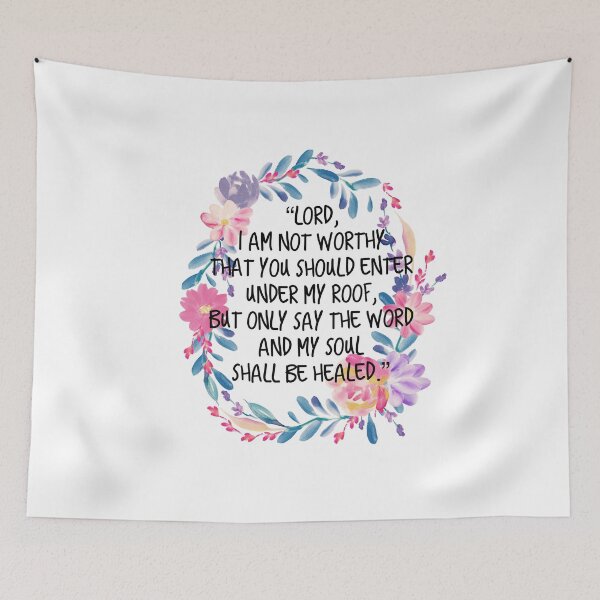 Item preview, Lord, I am not worthy, Bible verse, Catholic prayer, Catholic  designed and sold by Lupappdesigns.